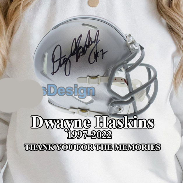 dwayne haskins signed helmet