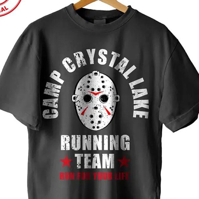 FUN RUN At Camp Crystal Lake Funny movie Jason T-shirt Horror Crew Sweatshirt 