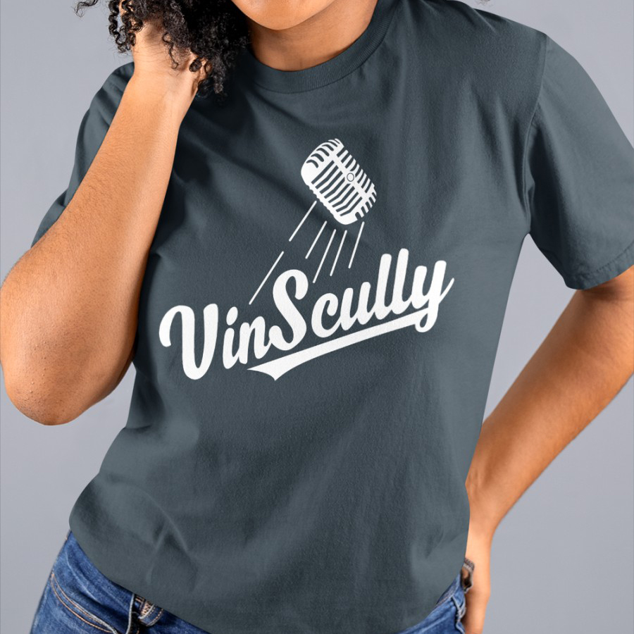 FREE shipping Vin Scully microphone shirt, Unisex tee, hoodie