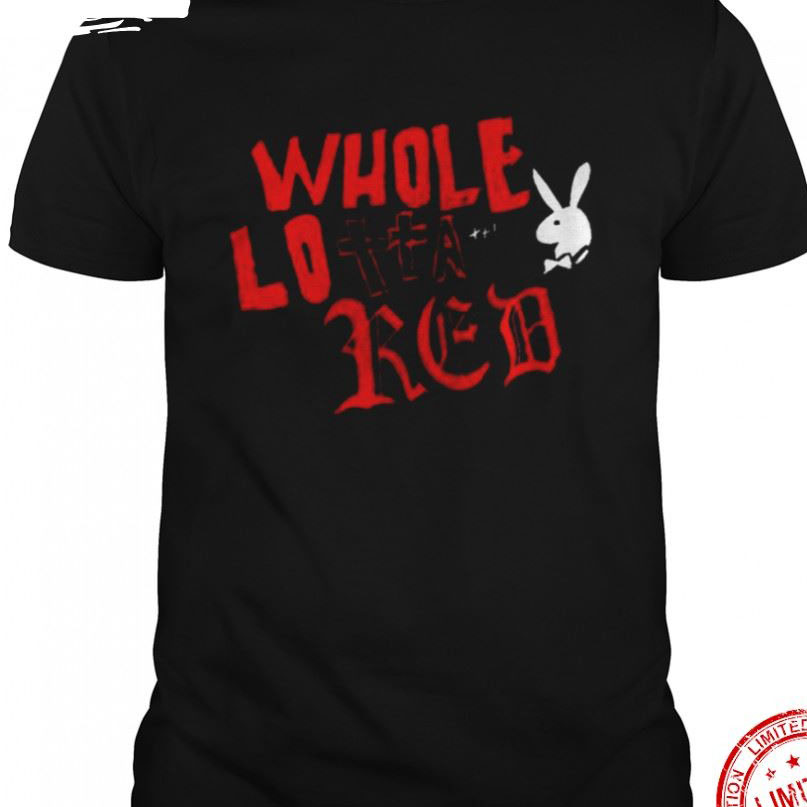 Playboi Carti Whole Lotta Red Jersey Short Sleeve Tee Shirt Hip Hop Merch  Rap T