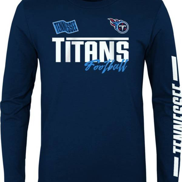 Tennessee Titans Light Blue Youth Team Apparel V Neck T Shirt 